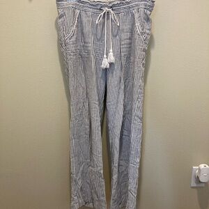 Striped Drawstring Pants